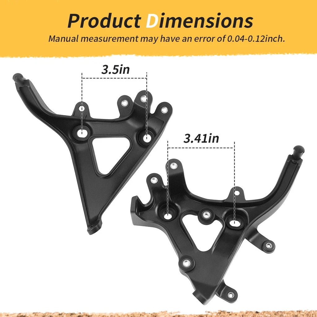 Front Fender Headlight Brackets for Yamaha Raptor 700 YFM700 (2013–2025)