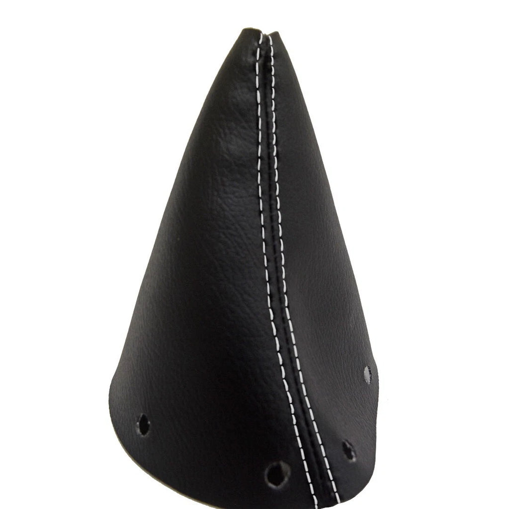 Automatic Shift Boot for Kia Soul (2011–2013) - Leather Synthetic, White Stitch