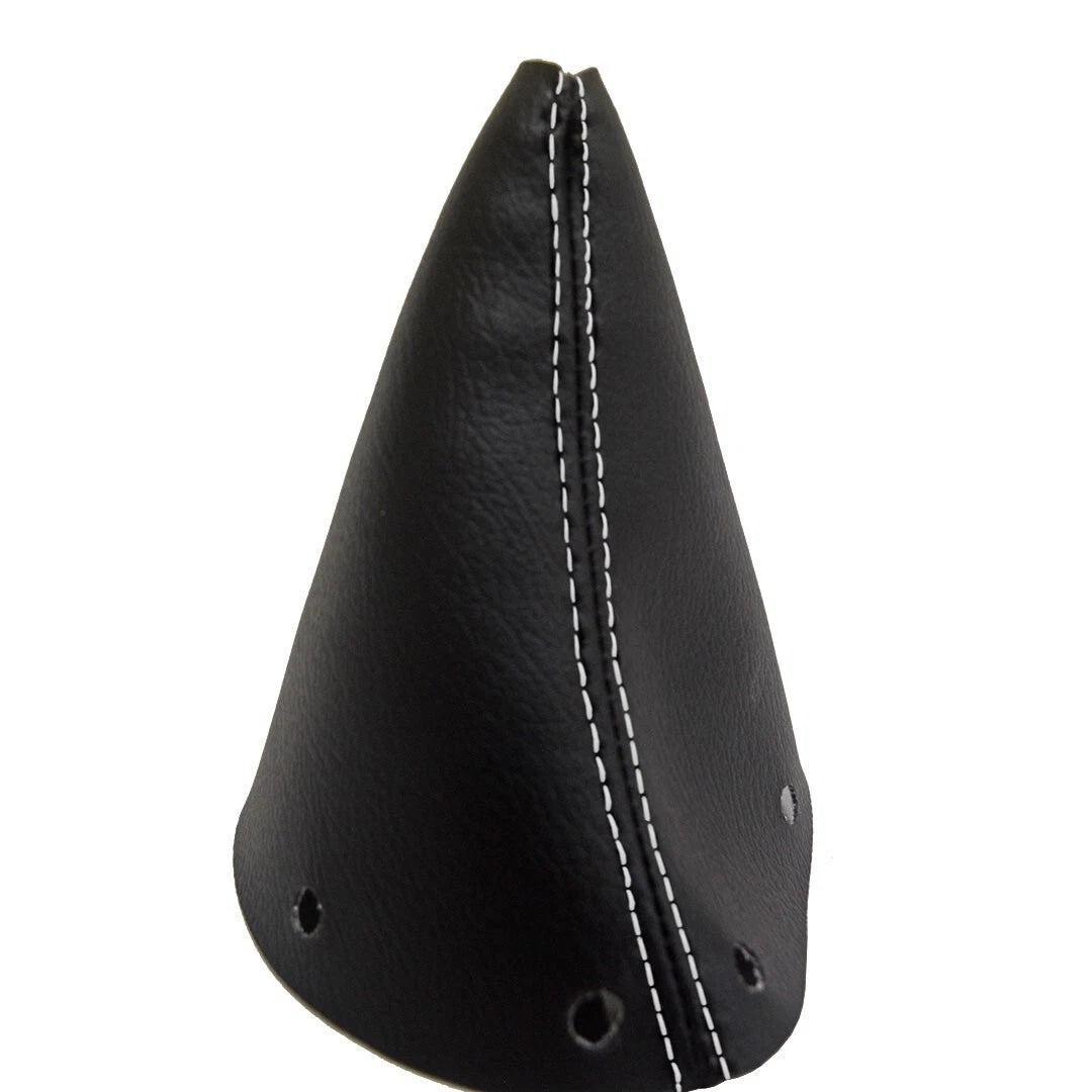 Automatic Shift Boot for Kia Soul (2011–2013) - Leather Synthetic, White Stitch