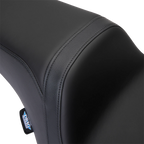 Predator 1Up Seat for Harley FLH (Smooth Black Solar Leather)