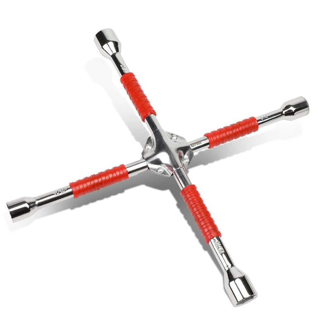 4-Way Lug Wrench for Automobile Tire Changing (Universal)