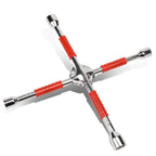 4-Way Lug Wrench for Automobile Tire Changing (Universal)