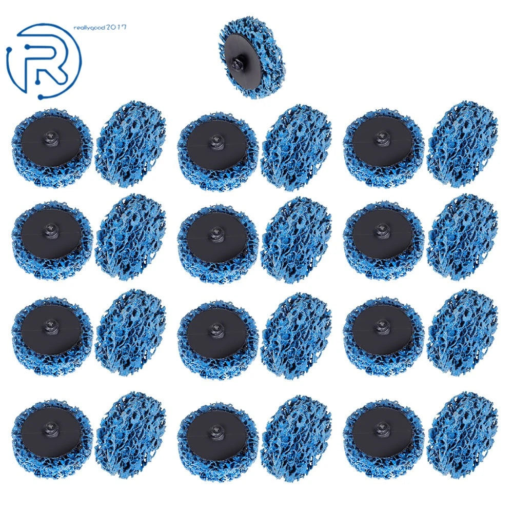 25 Pack 2" Quick Change Strip and Clean Discs for Automotive Paint Rust