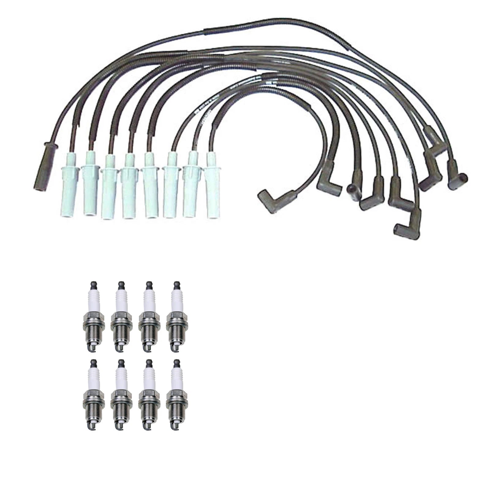 Denso Wire Set & 8 U-Groove Spark Plugs for Dodge 5.2 V8 (1990–1993)