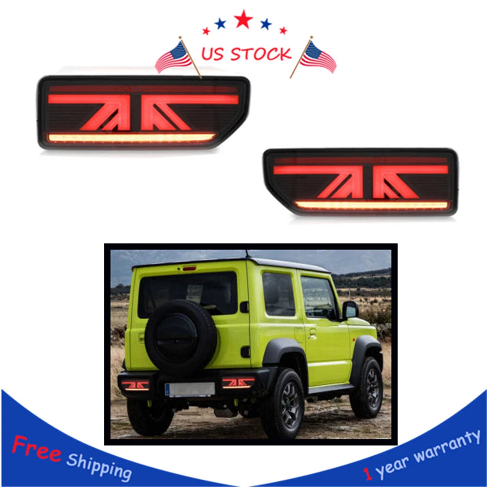 2X LED Tail Lights for Suzuki Jimny (2018–2020) Sequential Turn Signal