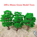 20pcs 3.14" Model Trees for Train Railroad Landscape Scenery