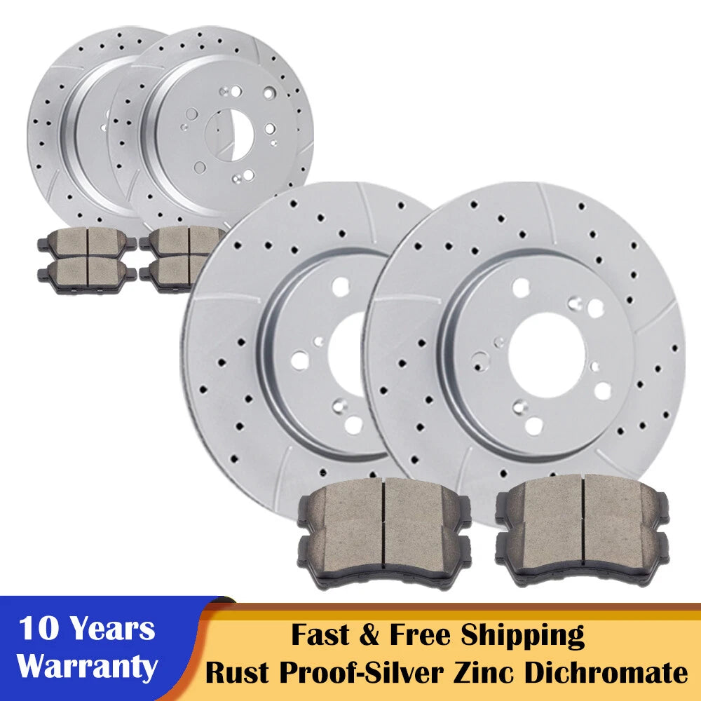 Brake Disc Rotors and Ceramic Pads Kit for Honda Odyssey (2005–2010)