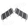 Pair Universal Double Fin Side Vent Trim Hood Air Flow Intake Cover