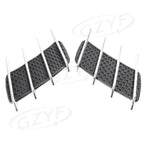 Pair Universal Double Fin Side Vent Trim Hood Air Flow Intake Cover