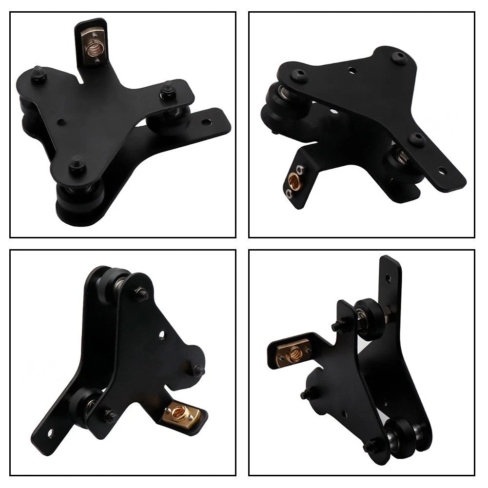 Bracket for CR-10 S4/S5 (2018–2023) - Motor and Pulley Integration, Black Finish