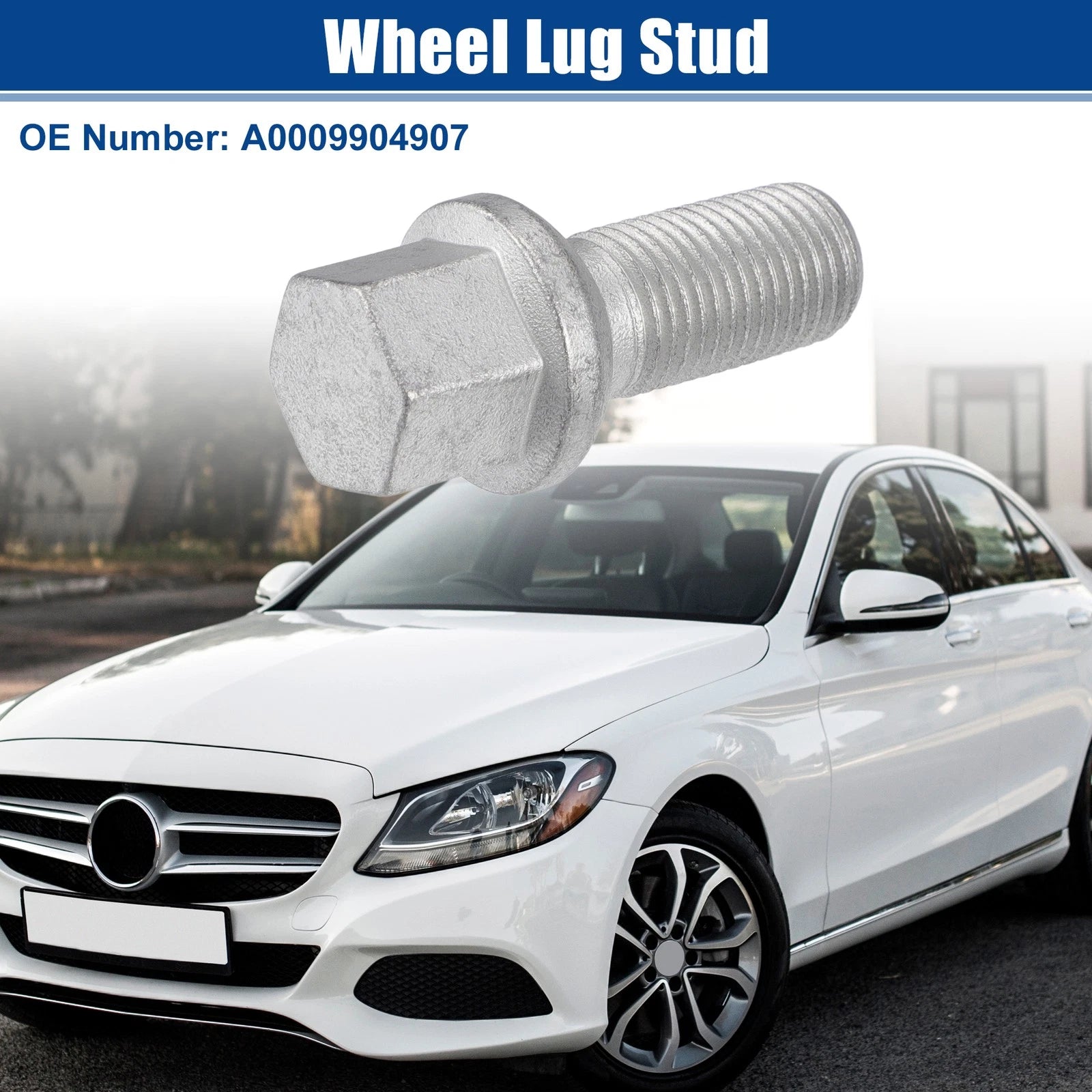 5 Pcs M14×1.5 Wheel Lug Bolt Nut for Mercedes-Benz C250 (2008–2015) No.A0009904907