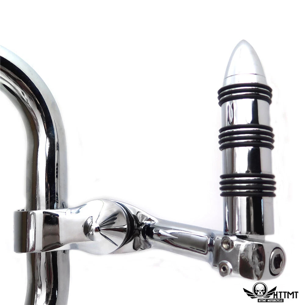 Chrome O Ring Foot Peg Kit 1.25" 32mm for Honda Magna VF750 VF1100 (1982–2003)