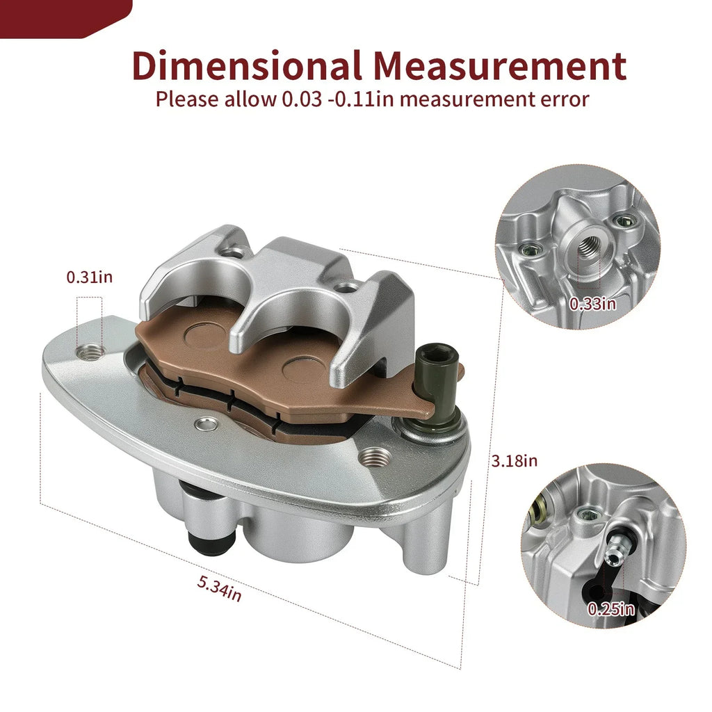 Rear Brake Caliper With Pads for Can Am Commander 800 800R (2011–2020)