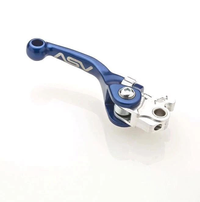 ASV F4 Folding Shorty Blue Front Brake Lever for KX 65 85 (1997–1999)