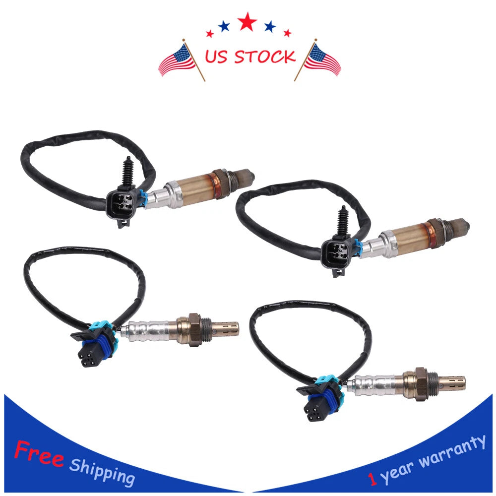 Set of 4 O2 Oxygen Sensors for Chevrolet Silverado 1500 Tahoe (2006–2007)