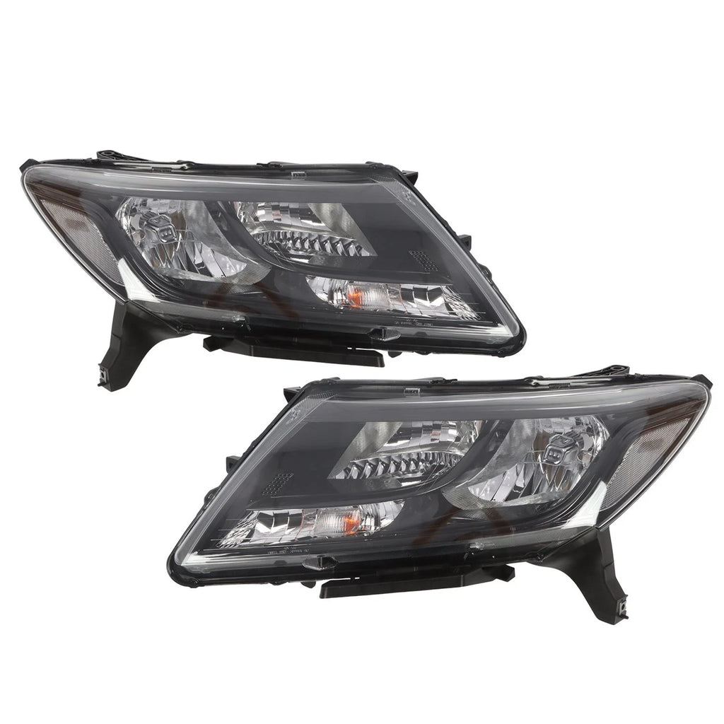 Black Headlights for Nissan Pathfinder (2013–2016) Driver & Passenger Side
