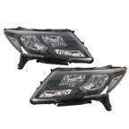 Black Headlights for Nissan Pathfinder (2013–2016) Driver & Passenger Side