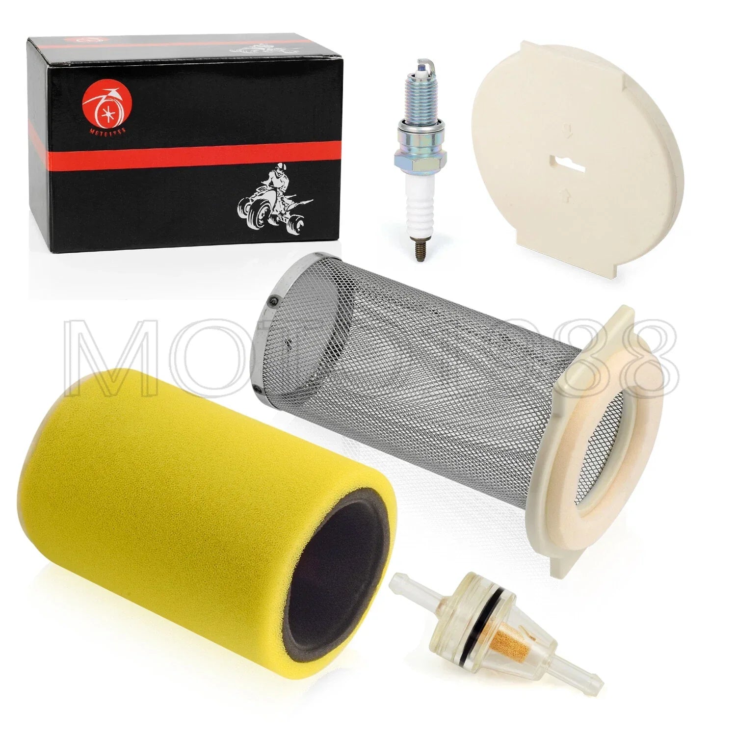 Air Filter Guide End Cap Kit for Yamaha Kodiak (1993–1999)