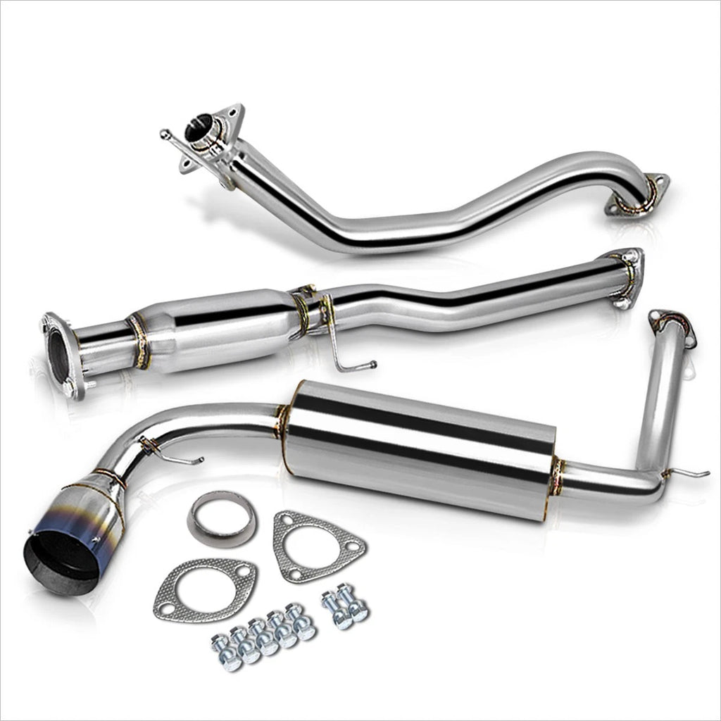 Catback Exhaust Muffler for Honda CRX (1988–1991) D15/16 4.5" Burnt Tip