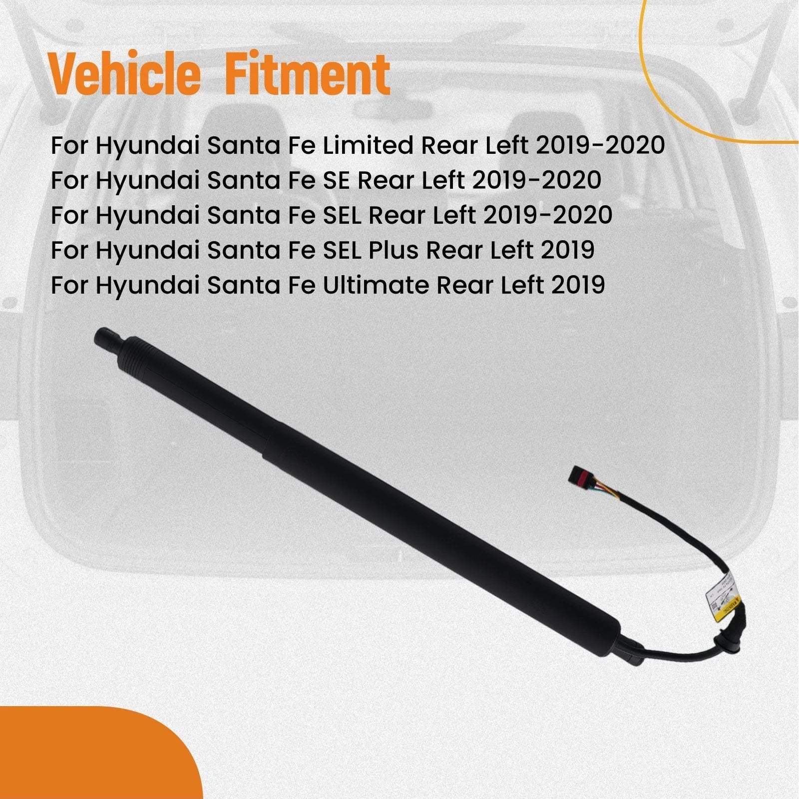 Tailgate Hatch Lift Support Rear Left for Hyundai Santa Fe (2019–2020)