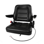 Fold Down Forklift Seat with Armrest for Excavator Tractor Loader