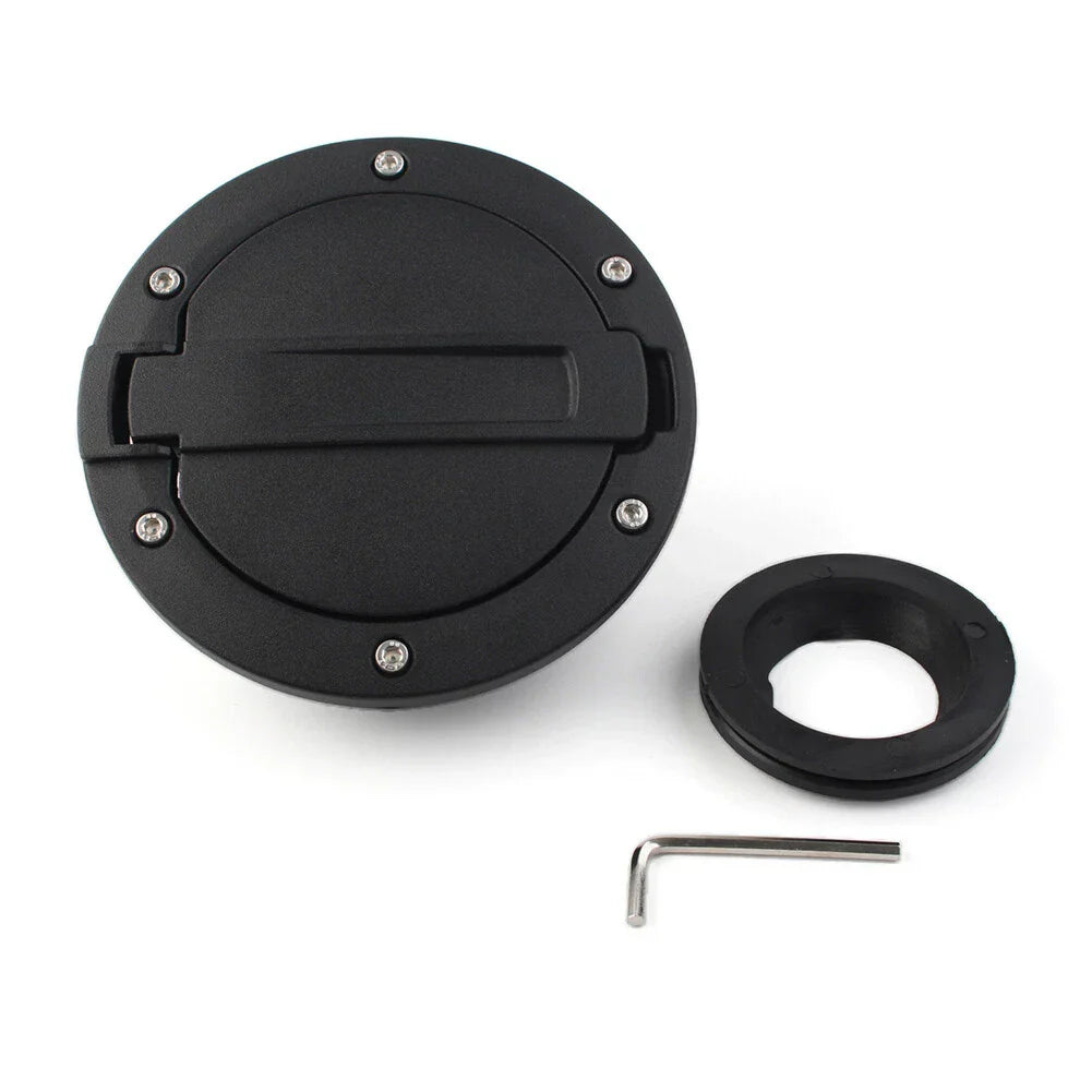 Black Fuel Filler Door Cover for Jeep Wrangler JK (2007-2017)