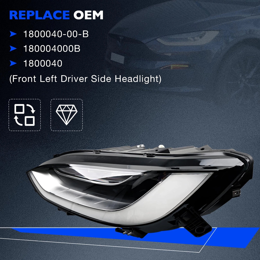 LED Headlight Assembly for Tesla Model X Plaid (2022-2024)