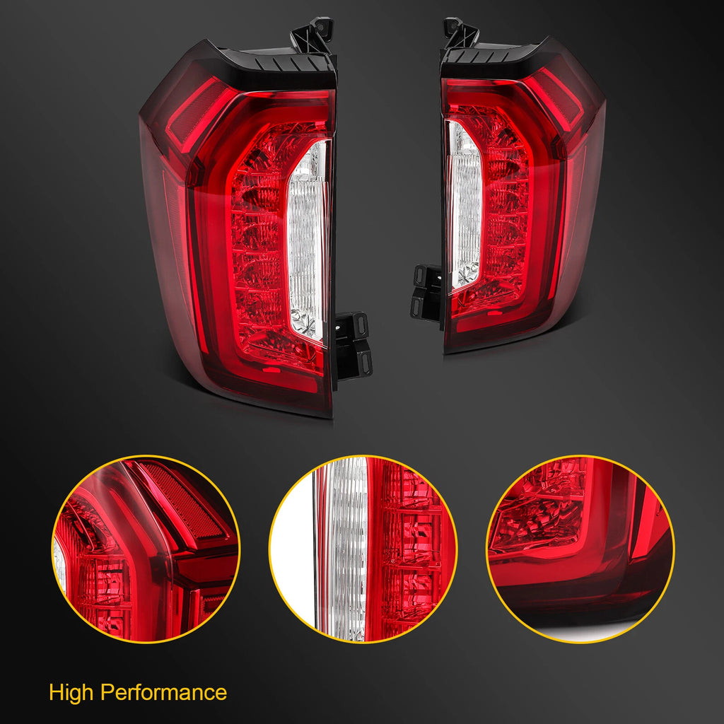 Pair LED Tail Light Assembly for GMC Yukon Yukon XL (2021–2024)