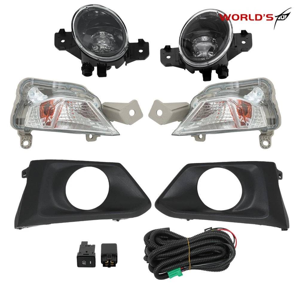 Set of 4 Front Turn Signal Lights & LED Fog Lamps for Nissan Altima (2019–2021)