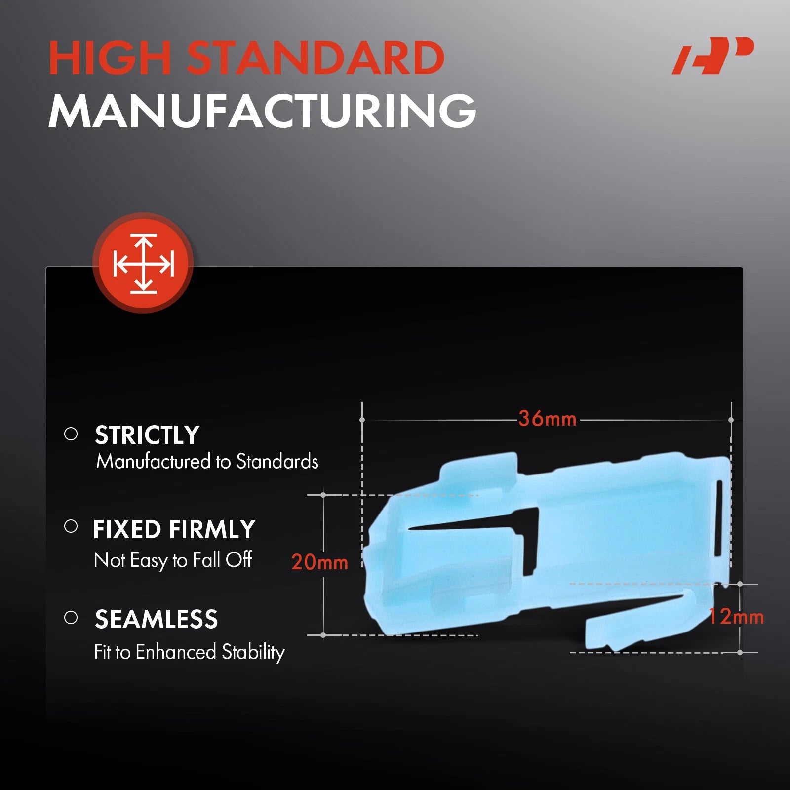 30Pcs 36mm Nylon Door Moulding Retainer Clip for Honda Civic (2012–2015)