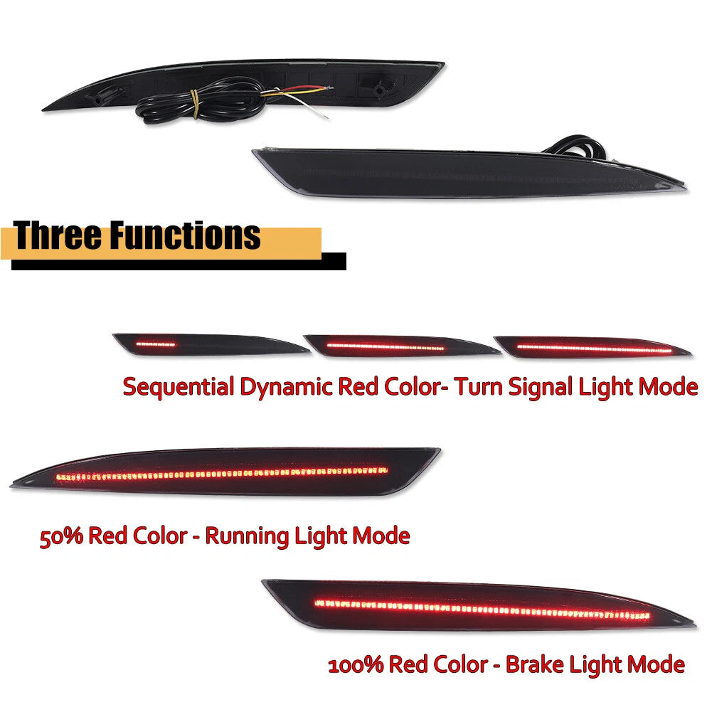 2X Smoke Red LED Tail Brake Signal Lights for Kia Optima K5 (2016–2018)
