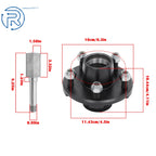 5 Bolt on 4.5" Trailer Hub Assembly & 1-1/16" Spindle with Bearings