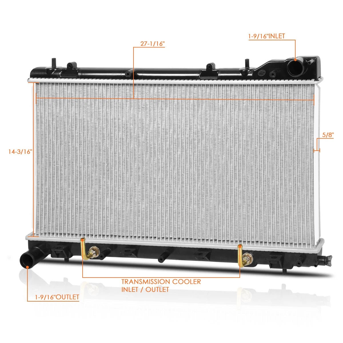 Aluminum Cooling Radiator for Subaru Forester Turbo (2003–2005) DPI-2812