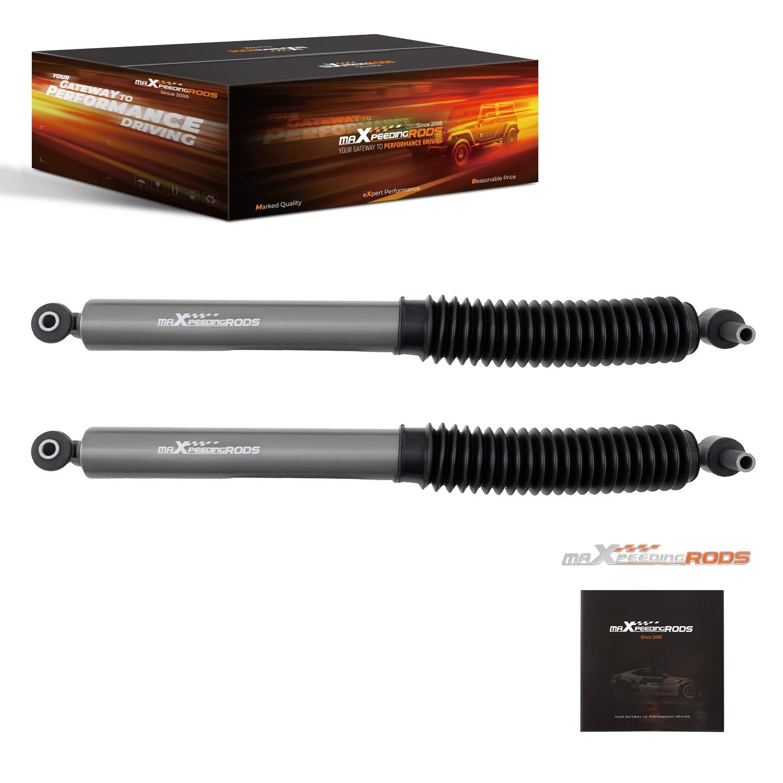 2X Front Lift Shock for Jeep Gladiator JT (2020–2025) 0-2.5" Lift