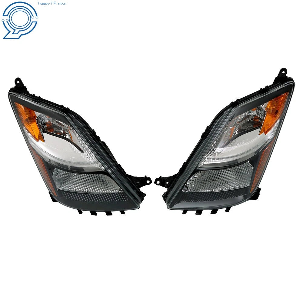 Set of 2 Black Halogen Headlights for Toyota Prius (2006–2009)