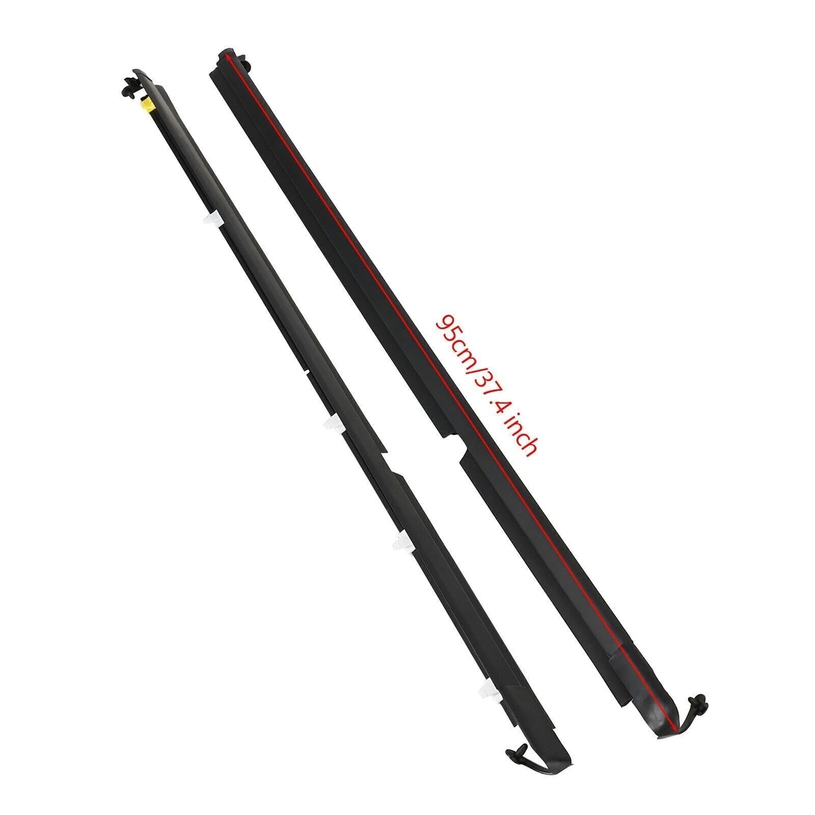 Set of 2 Door Glass Window Weatherstrip Seals for Mazda Miata (1990–2005)