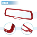 Set of 2 Rearview Mirror Cover Trims ABS Red for Dodge Challenger (2015–2020)