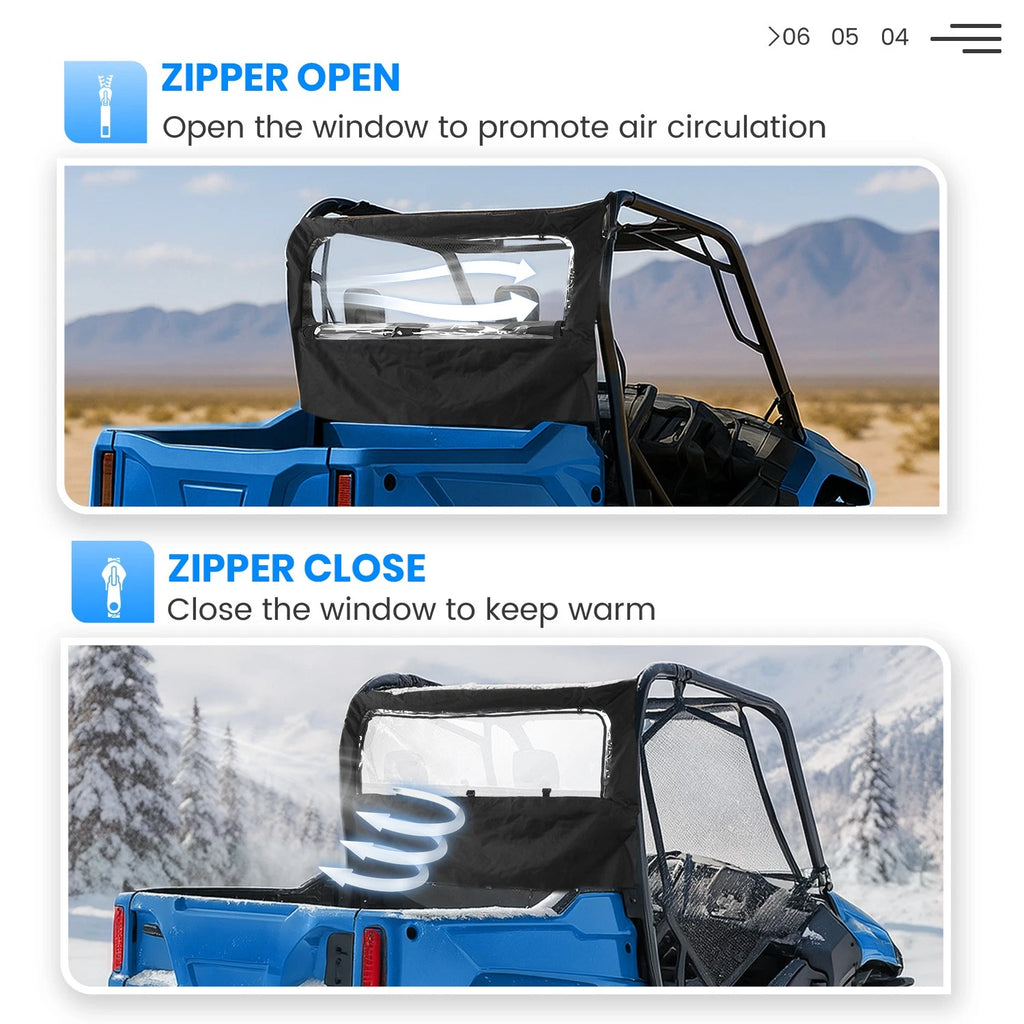 Soft Rear Window Panel for Honda Pioneer 700/700-4 (2014–2025)