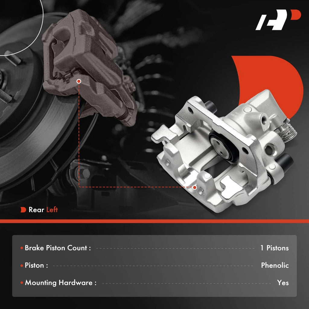 Rear Left Brake Caliper with Bracket for Ford Transit Connect (2014-2017)
