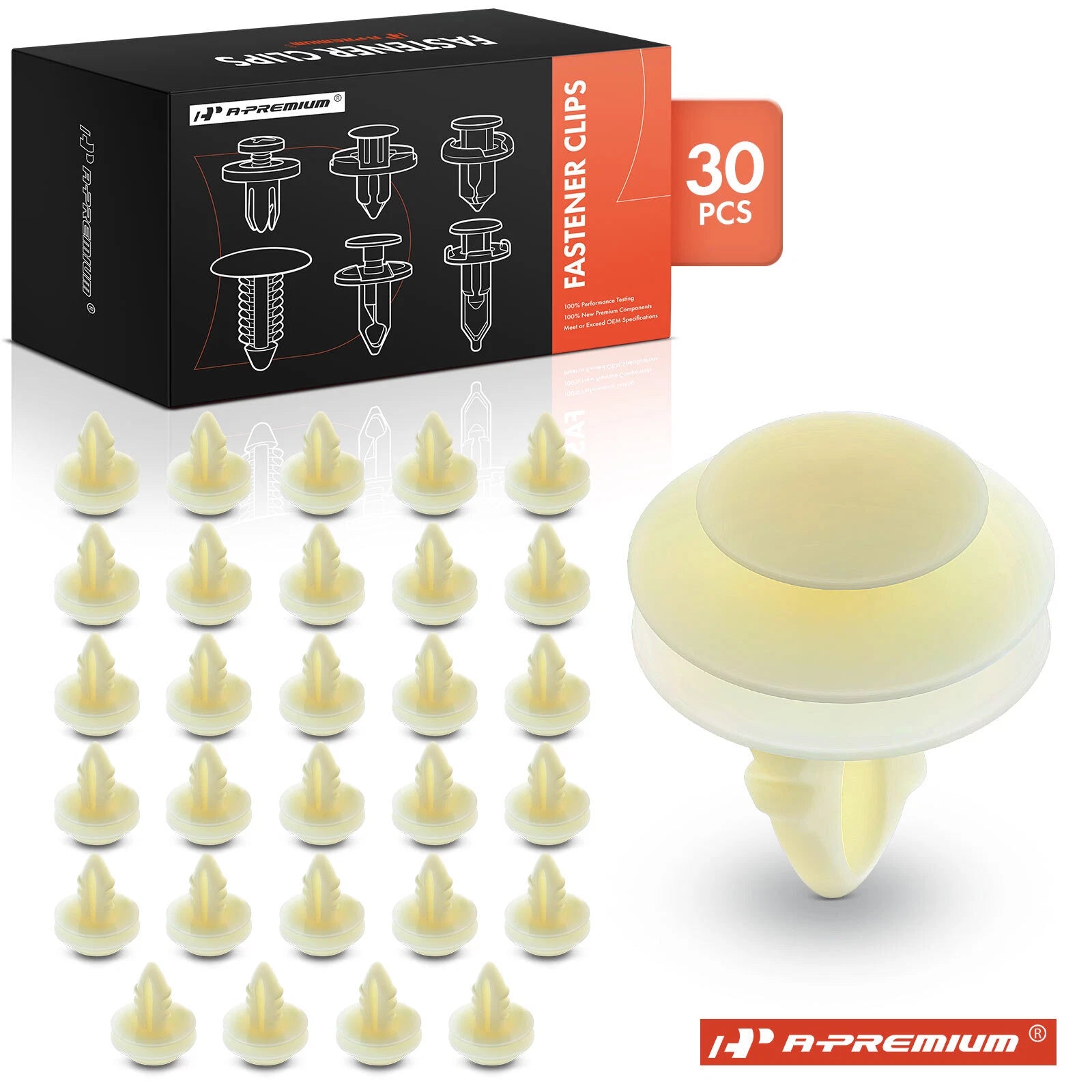 30Pcs Nylon Door Panel Retainers Clip for Ford 