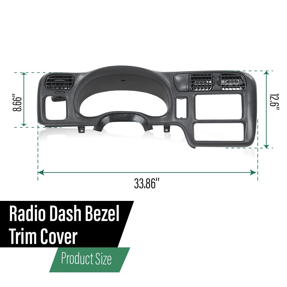 Dash Radio Cluster Bezel for Chevy S10 Blazer (1998–2005)