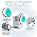 Dishwasher Drain Pump Motor 120V Replacement for