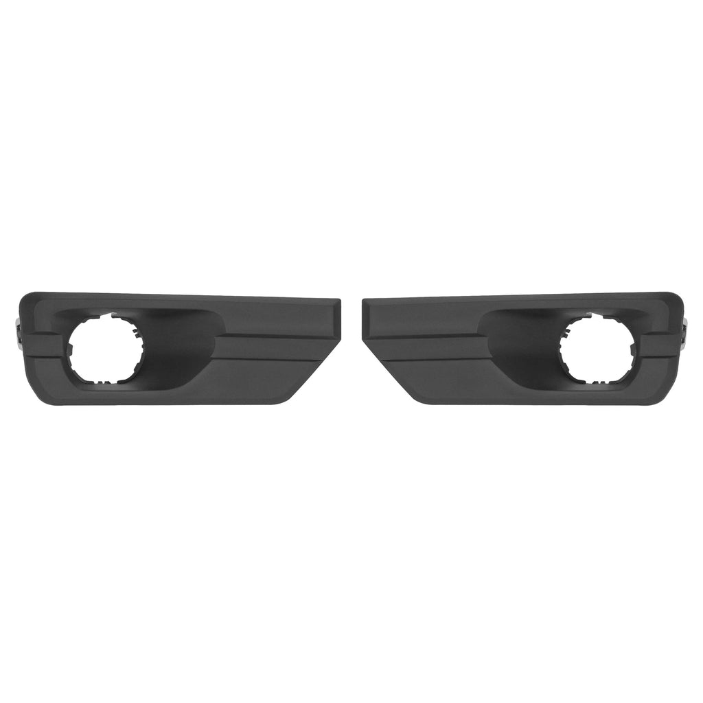 Pair Bumper Fog Light Bezel Trim Cover Black for GMC Acadia (2013–2017)