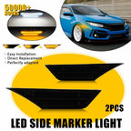 Set of 2 Smoke LED Side Marker Lights for Honda Civic (2016–2021)