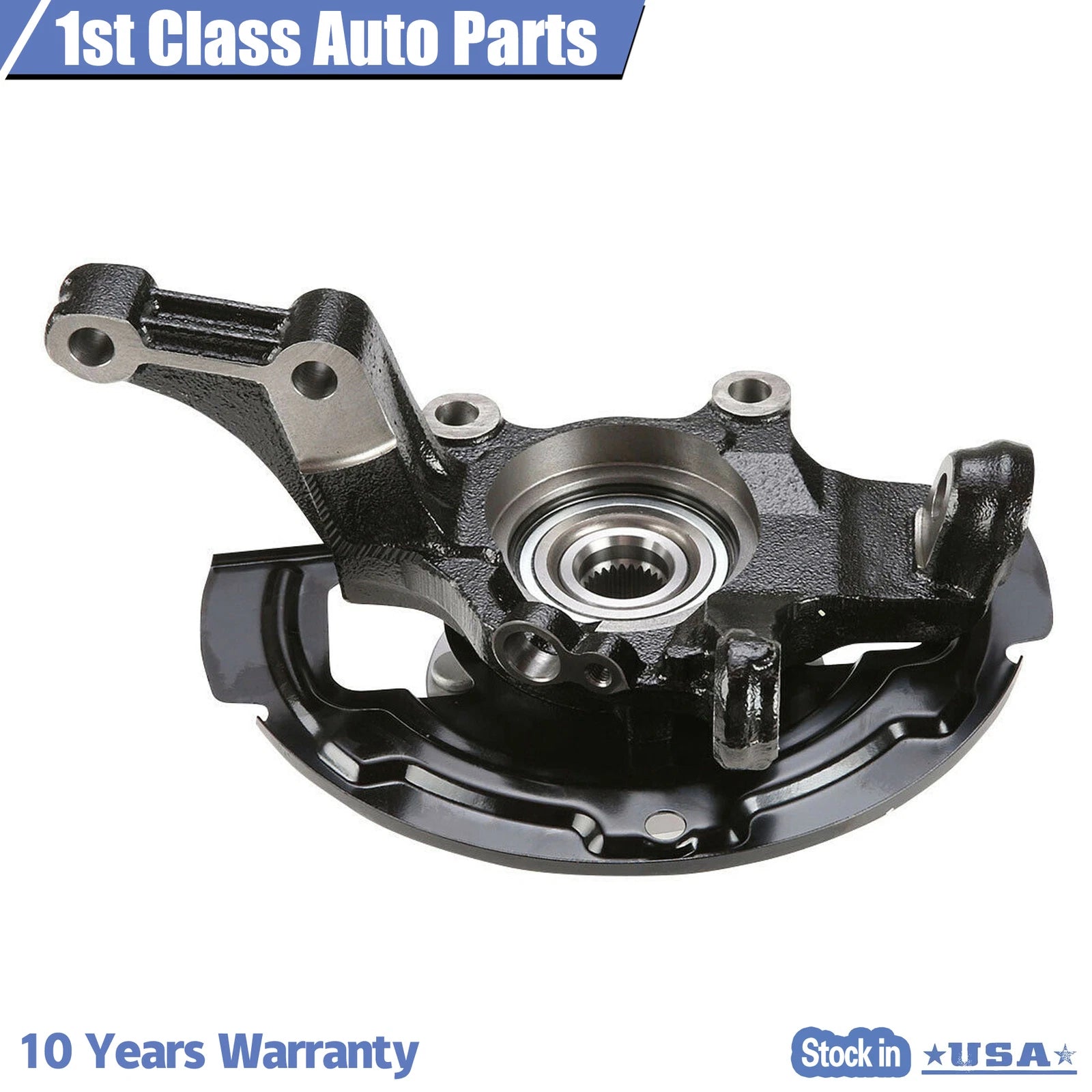 Left Complete Wheel Hub Bearing Steering Knuckle Assembly for Nissan Altima (2002–2006)