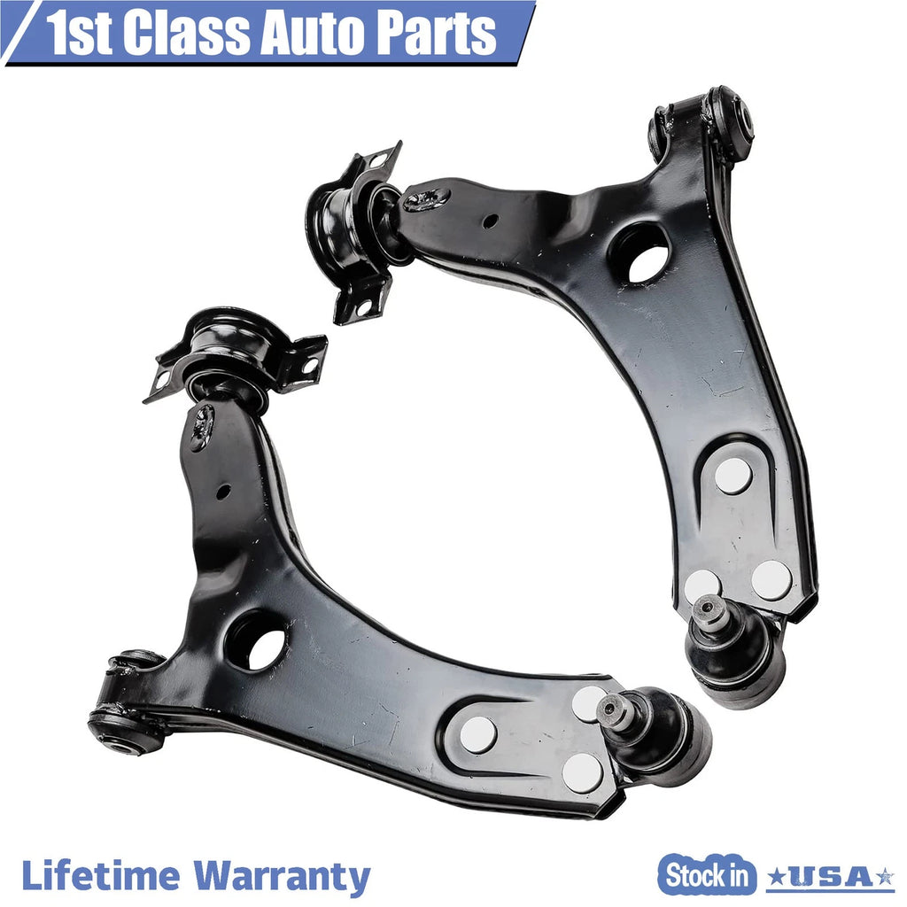 Set of 8 Lower Control Arms Ball Joints Sway Bars for Ford Focus (2000-2004)