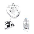 Boat Cover Support Pole and Straps Kit for Universal Use (Adjustable)