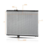 2-Row Aluminum Cooling Radiator for Mack MR RD FDM CX CH CS200P (1989–2005)