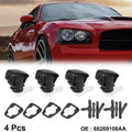 Set of 4 Front Windshield Washer Nozzles for Dodge Durango (68269108AA)