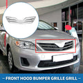 Front Hood Bumper Grille for Toyota Camry (2010) Chrome Silver Tone